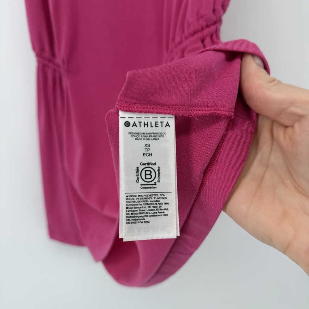 Athleta Hot Pink Santorini Tank Top Womens Size XS Sleeveless Workout Gym‎ Run - Picture 4 of 8